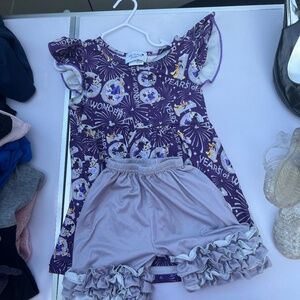 MK Clothing Designs Disney 100 Years of Wonder Toddler Girl Smock Set 3T